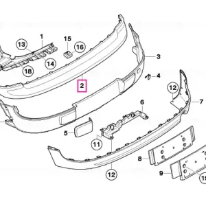 Ofertă de sezon Capac bara spate vopsit CODE - UNI/MET. - BMW - Mini