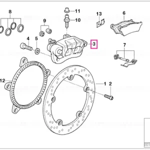 Etrier frână spate D=26/28MM - BMW Motorrad Disponibil imediat