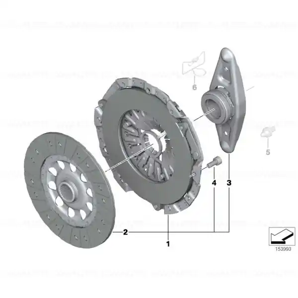 Set piese ambreiaj D=240 - BMW Preț redus