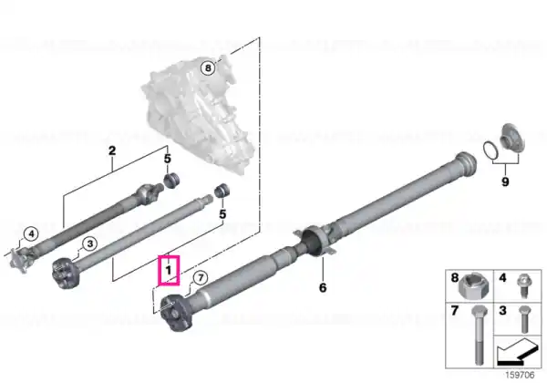 Semiflexibil față L=705MM - BMW Discount