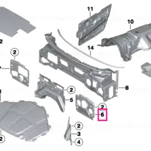 Reducere extra Izolație sonoră perete despărțitor st. - BMW