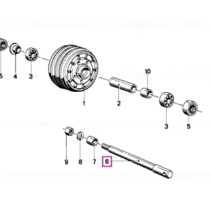 Mai ieftin Osie cu eliberare rapidă D=17MM/L=253MM - BMW Motorrad