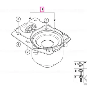 Carcasă difuzor stânga HIFI-SYSTEM - BMW Retur ușor