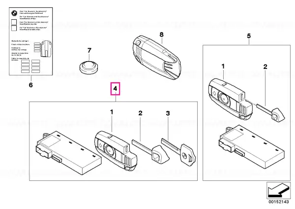 Set chei cu unitate CAS 868 MHZ - BMW Nu rata