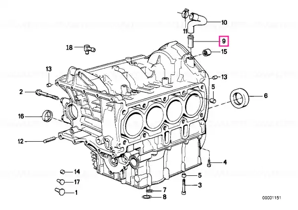 Reducere specială Tub ventilație - BMW