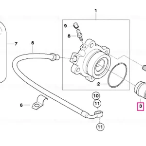 Adaptor împingere L=22,5MM - BMW Motorrad Cel mai vândut