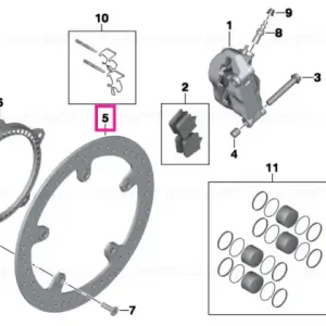 Rotor frână cu nit D=320-5,0MM - BMW Motorrad Premium