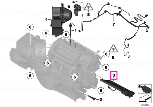 Comandă acum Încălzitor electric auxiliar frontal - BMW