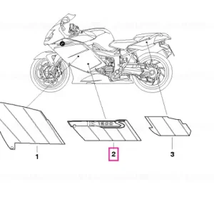 Autocolant panou ornament stânga jos - BMW Motorrad Cel mai vândut
