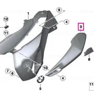 Capac adăpost aer dreapta - BMW Motorrad Vezi acum