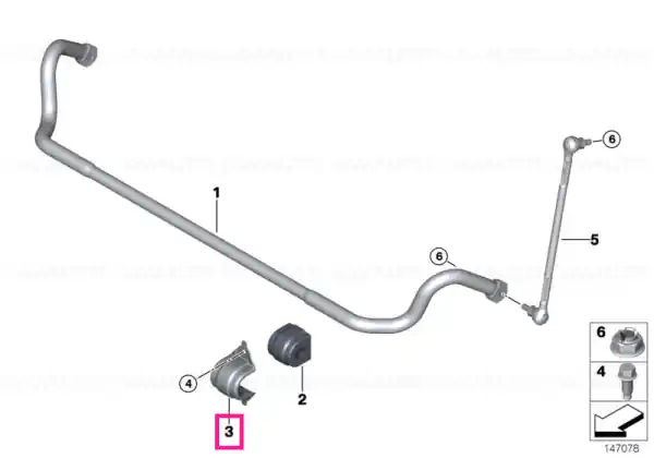 Reducere extra Suport stabilizator - BMW