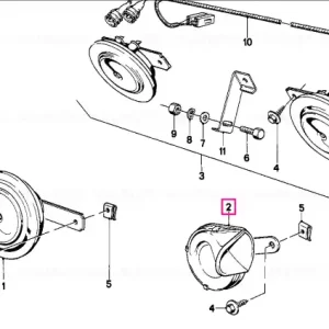 Lichidare de stoc Claxon FIAMM 510HZ - BMW Motorrad