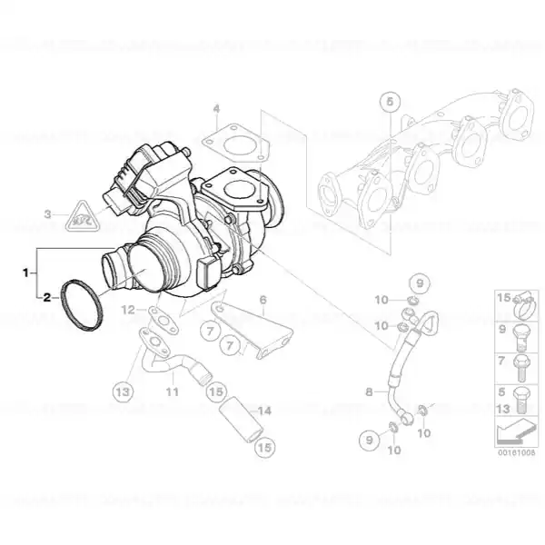 Turbina BMW Seria 1 E81, E82, E87, E88; Seria 3 E90, E91, E92, E93; Seria 5 E60, E61; X1 E84; X3 E83 - 1.8d, 20d, 20dX Disponibil imediat