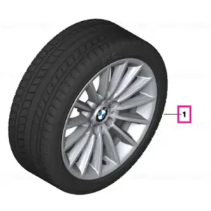 Roată iarnă aliaj 245/45R18 245/45R18 100V - BMW Cumpărături sigure