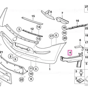 Reducere de preț Insertie bara fata dreapta - BMW