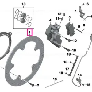 Ultima șansă Rotor frana cu nit 320-5,0MM D=320-5,0MM - BMW Motorrad