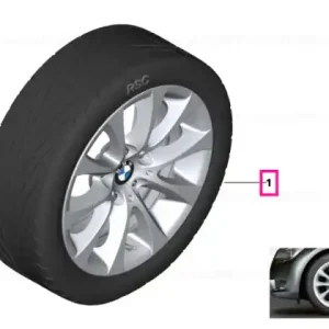 Calitate înaltă Set roți complete de vară - V-Spoke 188 cu anvelopa Dunlop SP Sport 01 A ROF - 225/45R17 91W - BMW Seria 3 E90/E91/E92/E93