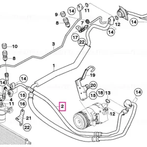 Reducere extra Furtun presiune compresor-condensator - BMW