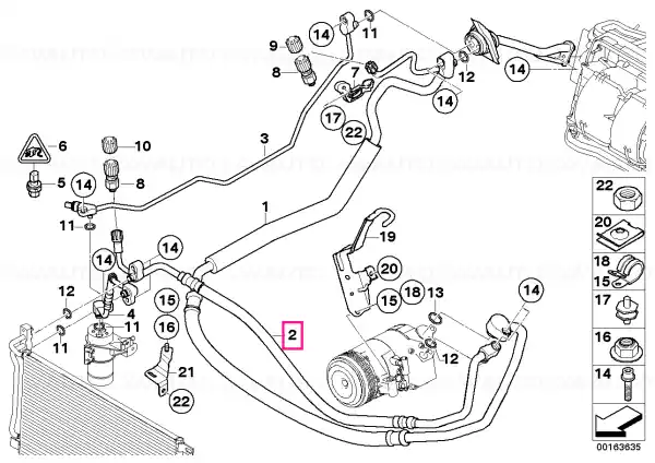 Reducere extra Furtun presiune compresor-condensator - BMW