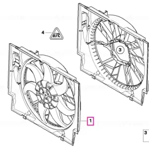 Carcasa ventilator cu ventilator 400W - BMW Ultima șansă
