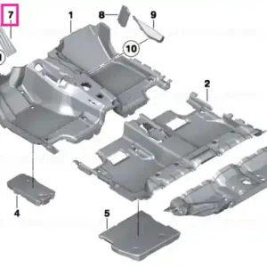 Reducere specială Ornament repozitiou picioare ANTHRAZIT - BMW