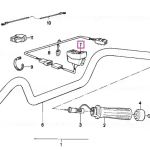 Disponibil imediat Comutator scaun incalzit L=700MM - BMW Motorrad