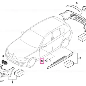 Cumpără online Carcasa oglinda exterioara Carbon dreapta - BMW