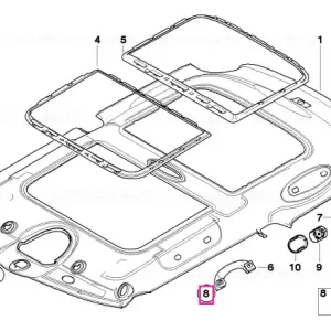 Surub cap oval vopsit M5X22 - BMW - Mini Retur gratuit