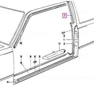 Acoperire interior stânga - BMW Livrare gratuită