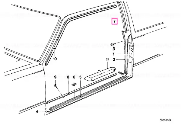 Reducere de preț Acoperire interior dreapta - BMW