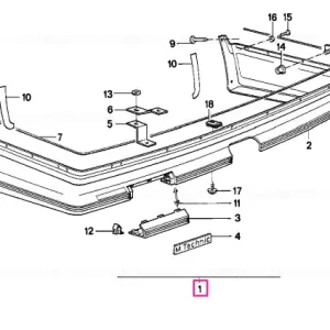 Reducere de preț Set instalare spoiler spate M TECHNIC - BMW