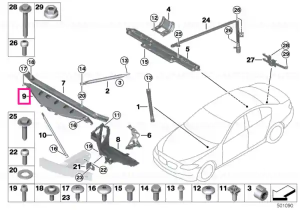 Cumpărături sigure Articulație față sus - BMW