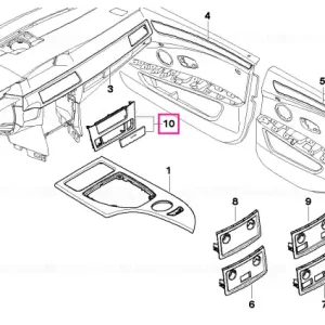 Bestseller Set capete lemn PIANOLACK SW - BMW