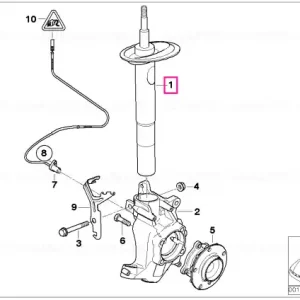 Cumpără acum Amortizor telescopic fata stanga - BMW