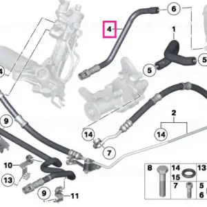 Conducta retur radiator - BMW Super ofertă