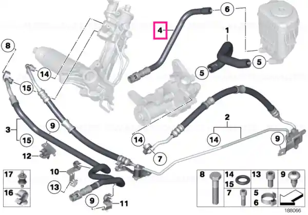 Conducta retur radiator - BMW Super ofertă
