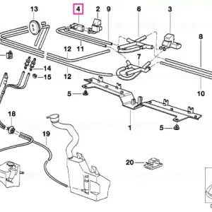 Retur ușor Piesă conexiune stânga - BMW
