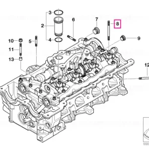 Știft filetat M6X80 - BMW Plată sigură