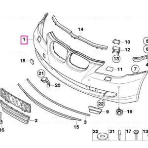 Discount Ornament bara fata vopsit cod uni/met CODE - UNI/MET. - BMW