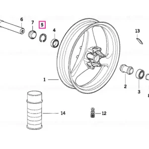 Cumpărături sigure Inel blocare 52X2 - BMW Motorrad