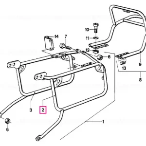 Suport carcasă stânga VERCHROMT - BMW Motorrad Reduceri