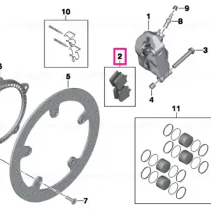 Ofertă de sezon Set plăcuțe frână metal sintetizat - BMW Motorrad