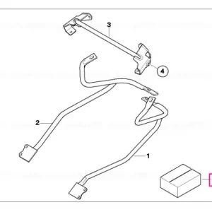 Piese montaj suport carcasă - BMW Motorrad Disponibil imediat