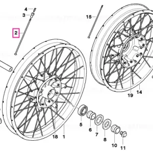 Livrare rapidă Spită faţă L=221MM - BMW Motorrad