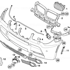 Reducere extra Capac trim bara fata aprimat - BMW