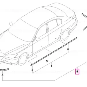 Reducere Mulură panou lateral-parbriz PDC - BMW