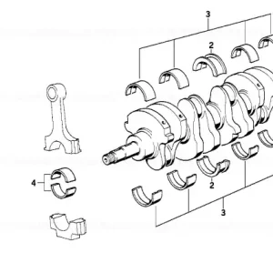 Cumpără online Ax cotit cu cuzineti 84 MM HUB - BMW
