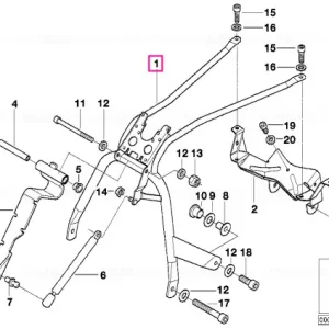 Retur ușor Pod fixare balamă scaun - BMW Motorrad