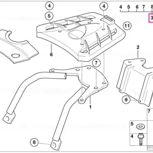 Cel mai vândut Piese montaj, suport top case F650GS F650GS/GS-DAKAR - BMW Motorrad