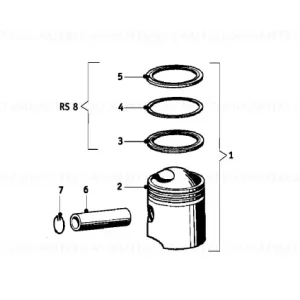 Piston pentru cil.70,00 FÜR ZYL.70,00 - BMW Motorrad Preț mic
